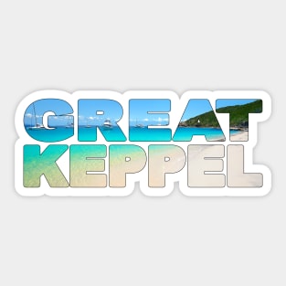 GREAT KEPPEL Island - Paradise Queensland Australia Sticker